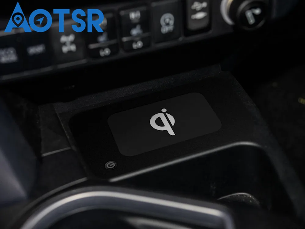 Беспроводное Автомобильное зарядное устройство Aotsr QI для Toyota RAV4 2016 2017