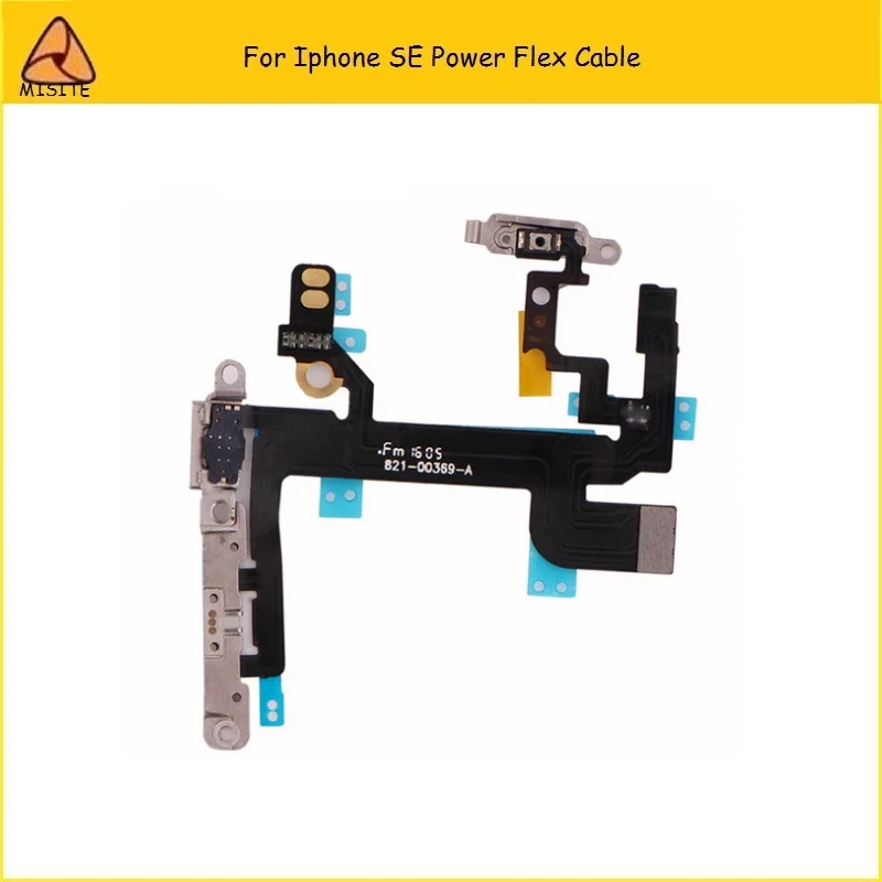 

100% Tested Guarantee Power Flex For iPhone SE 5SE Mute Volume Switch Power Button On/Off Flex Cable Mobile Phone Power Flex
