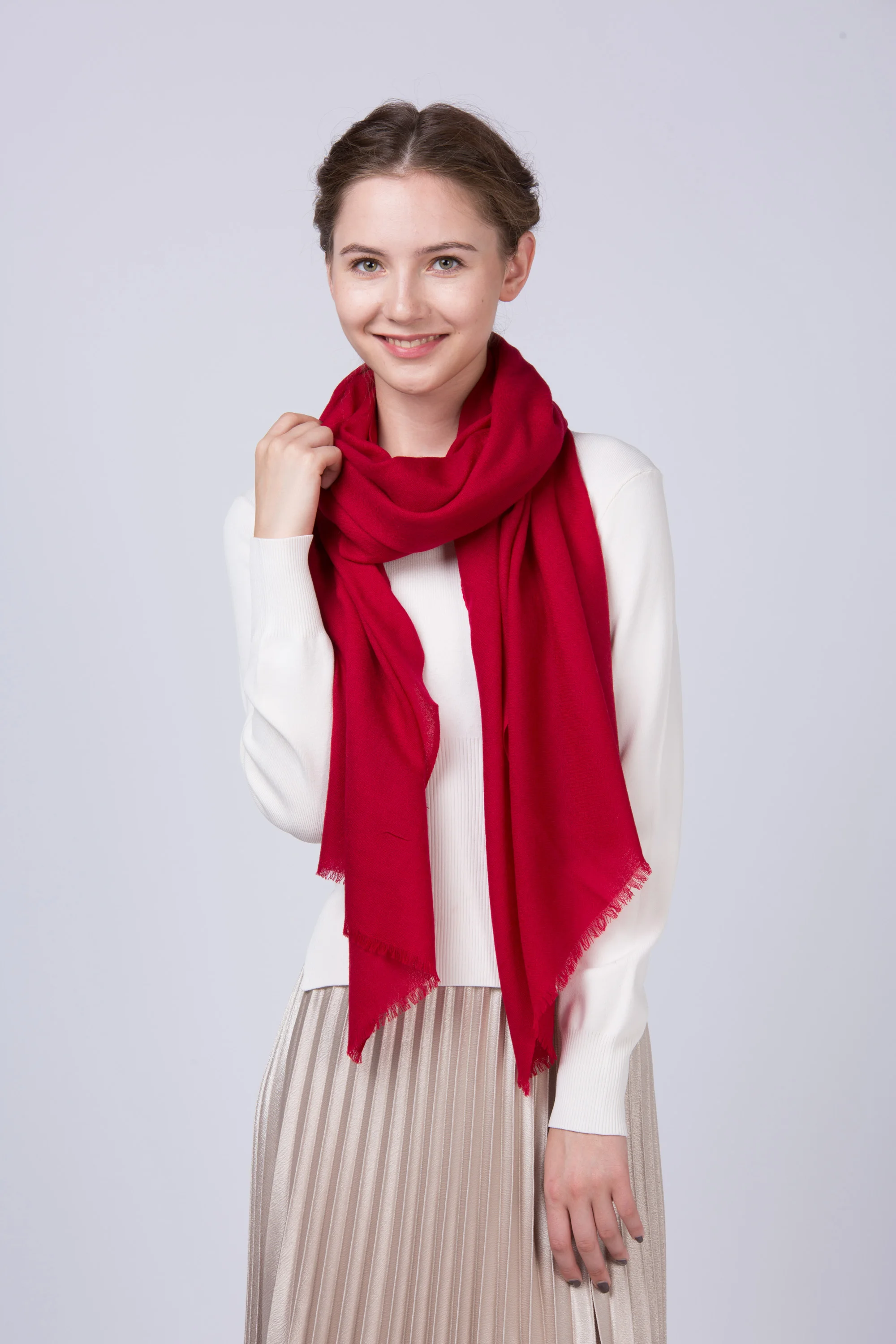 Long Wool Women Scarves Autumn Winter Pashmina Foulard Scarf Designer ...