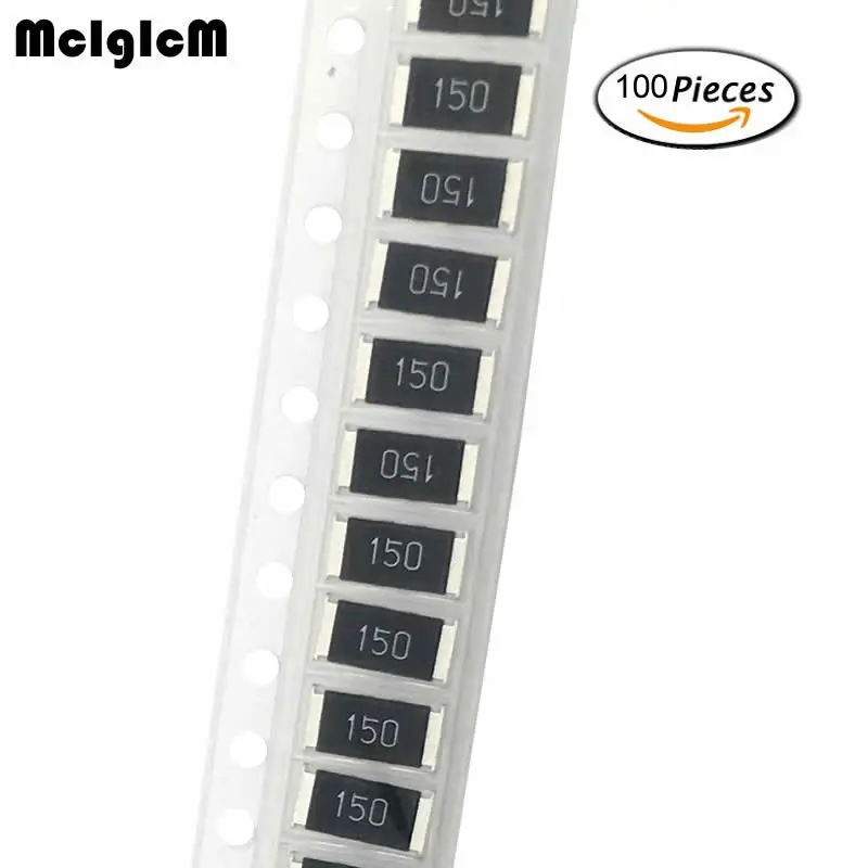 MCIGICM 1 Вт 100 шт. 2512 smd резистор проволочного чипа 100 резисторы 0R-22M 10K 100K 100R 1R 150R R050 Мощность усилитель 2512 smd