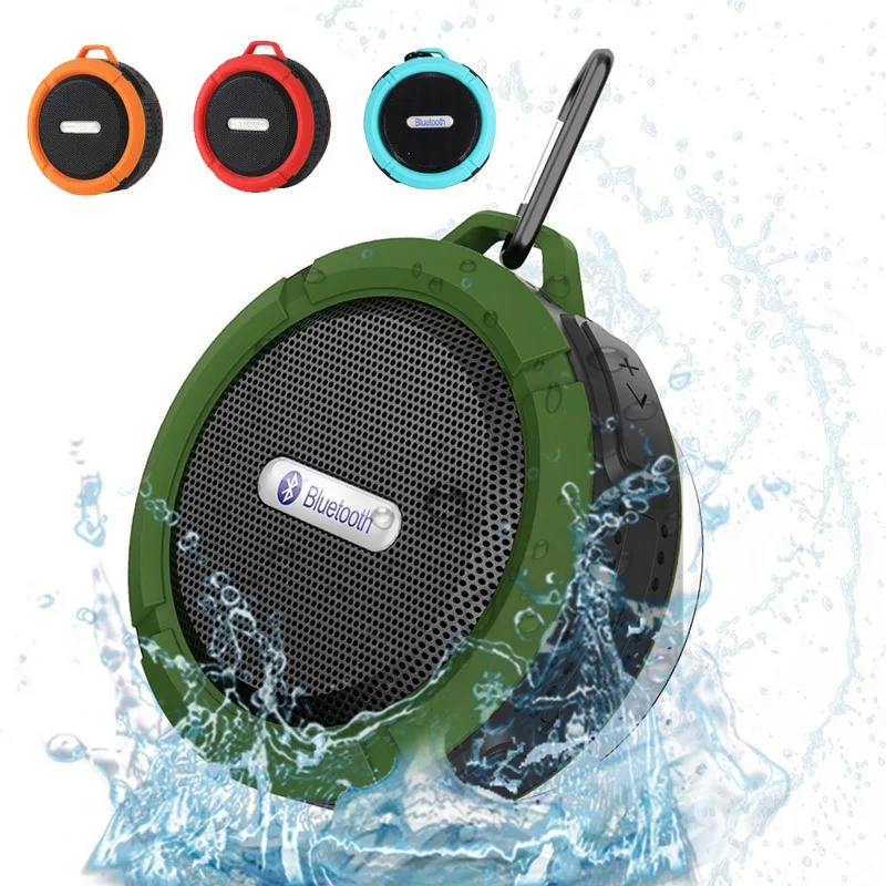 Лучший Водонепроницаемый Bluetooth Динамик душ на открытом воздухе C6 с сильным драйвер Беспроводной автомобильный сабвуфер громкий Динамик Звук Box пр...