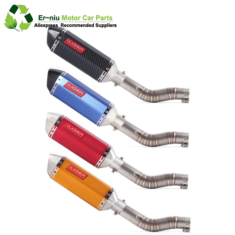 

GSXR1000 GSX R1000 GSXR 1000 Motorcycle Exhaust Modified Middle Link Pipe Full System Slip-On For suzuki GSXR1000