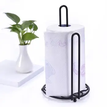 

Vertical Stand Roll Paper Holder Kitchen Paper Napkin Holder Fashionable Innovative Desktop Punch-free Tissue Holder Organizer