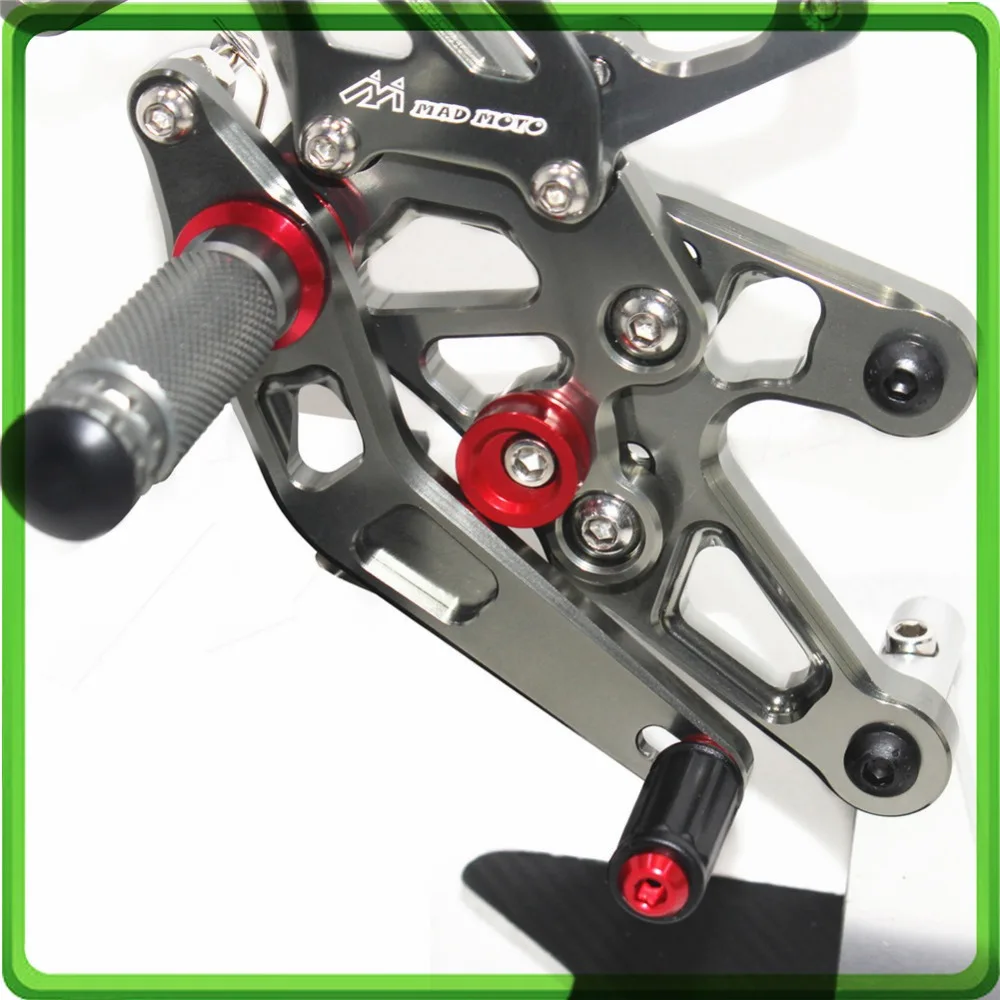 CNC Adjustable Rear Sets Rearset Footrest Foot Rest Pegs for  BMW S1000RR 2015 2016 2017 (20)
