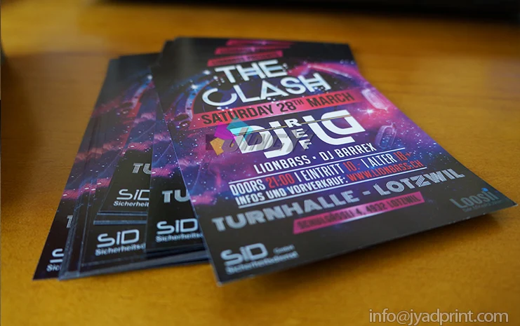 Custom Full Color Printing 157GSM Glossy Paper Poster A5 Leaflet