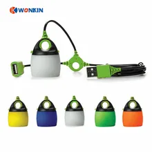 Светодиодный фонарь с питанием от USB, портативный светильник для палатки, походный светильник, водонепроницаемый мини-светильник для улицы, цепной USB светильник