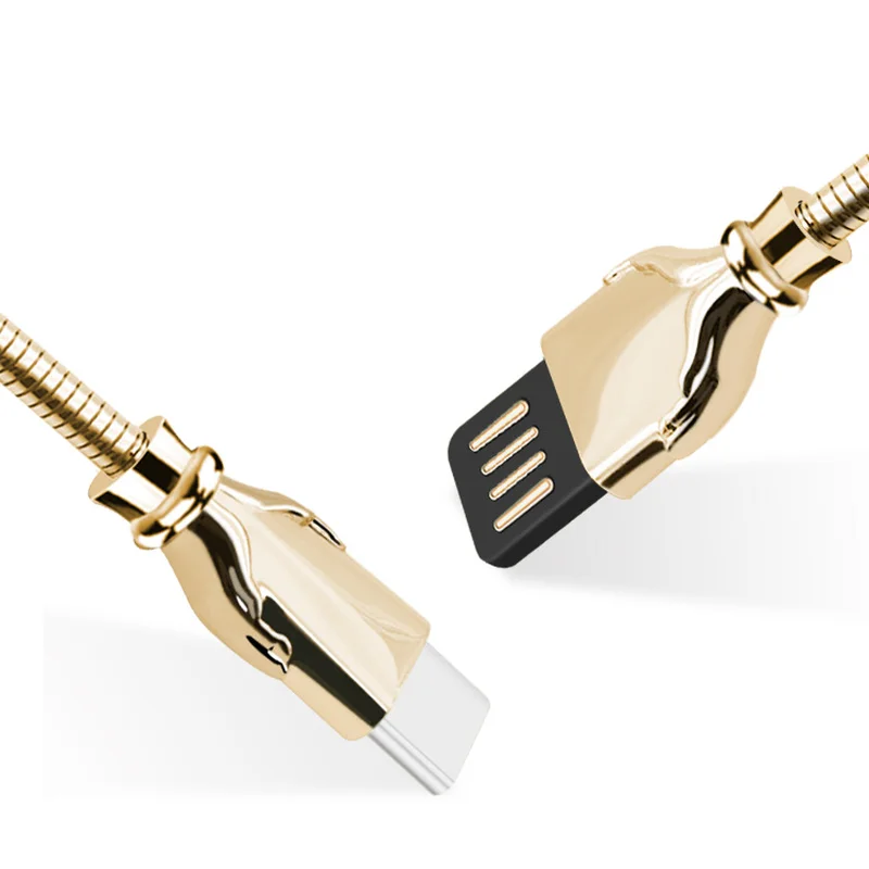 Reebeen USB نوع C كابل المصغّر USB 8PIN سريع شحن كابل بيانات ل iphone سامسونج كابل شاحن الهاتف المحمول ل Xiaomi huawei