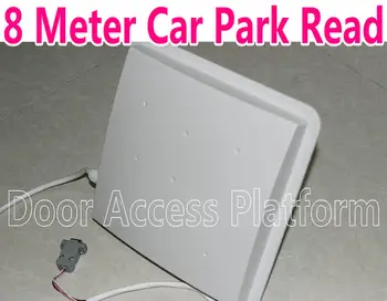 

8 Meter Car Park reader UHF antenna RS485 reader Long read Wiegand26 Access Controller System RS232 Car 4 Parking barrier gate