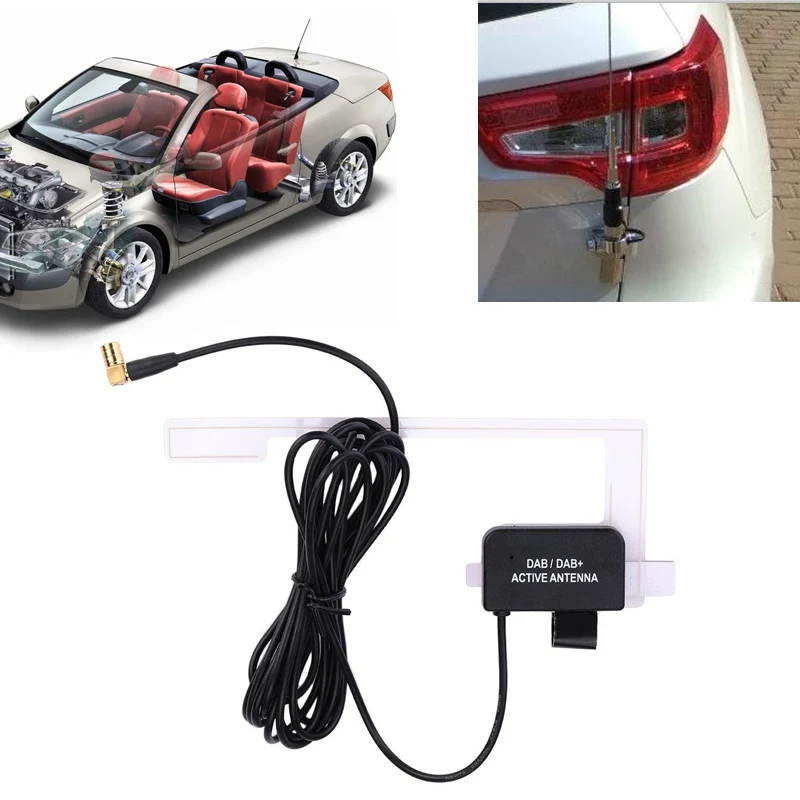 Universal Auto Car Digital Radio Aerial Antenna SMB Right Angle