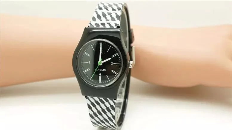 

Rainbow Color Stripe Cartoon Kids Children Watch Boy Girl Novelty Transparent Band Wrist Watches