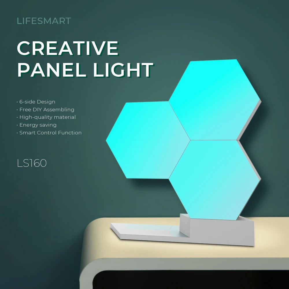 Lifesmart 3 шт. сделай сам Квантовый светильник s креативная Геометрическая сборка