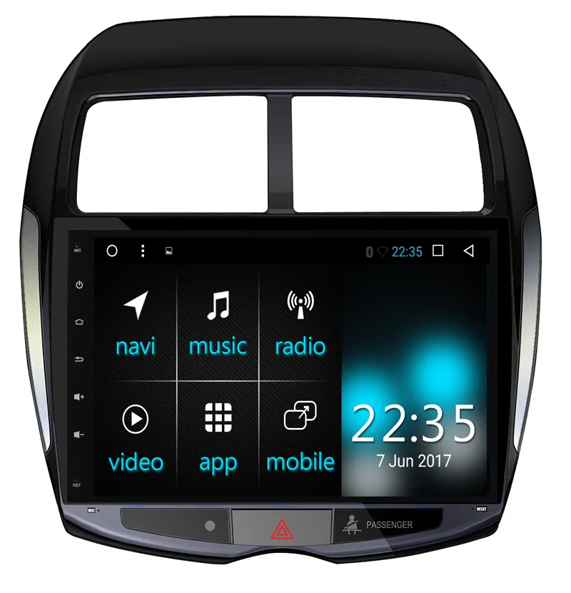 10 1 &quotВосьмиядерный Android 8 Автомобильный GPS Navi для Mitsubishi ASX 2010-2012 с Радио BT AUX DVR WIFI