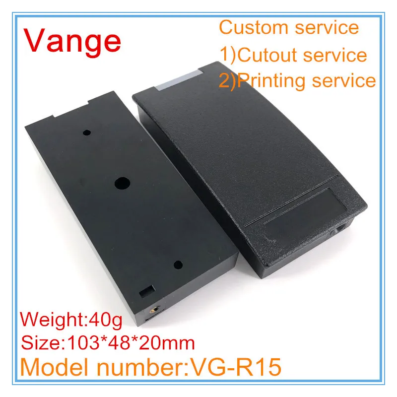 

1pcs/lot black injected mold project box 103*48*20mm ABS plastic instrumentation housing for RFID electrical module device