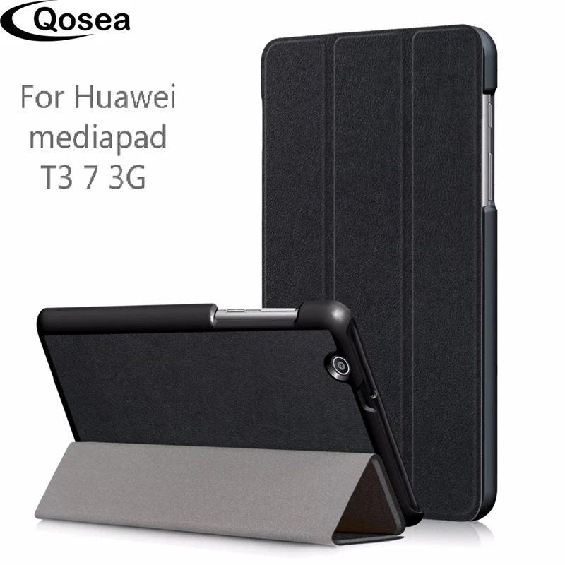 Qosea для huawei Mediapad T3 7 3g BG2-U01 из искусственной кожи Смарт Стенд планшетный ПК чехол для huawei Mediapad T3 7 BG2-W09 чехол