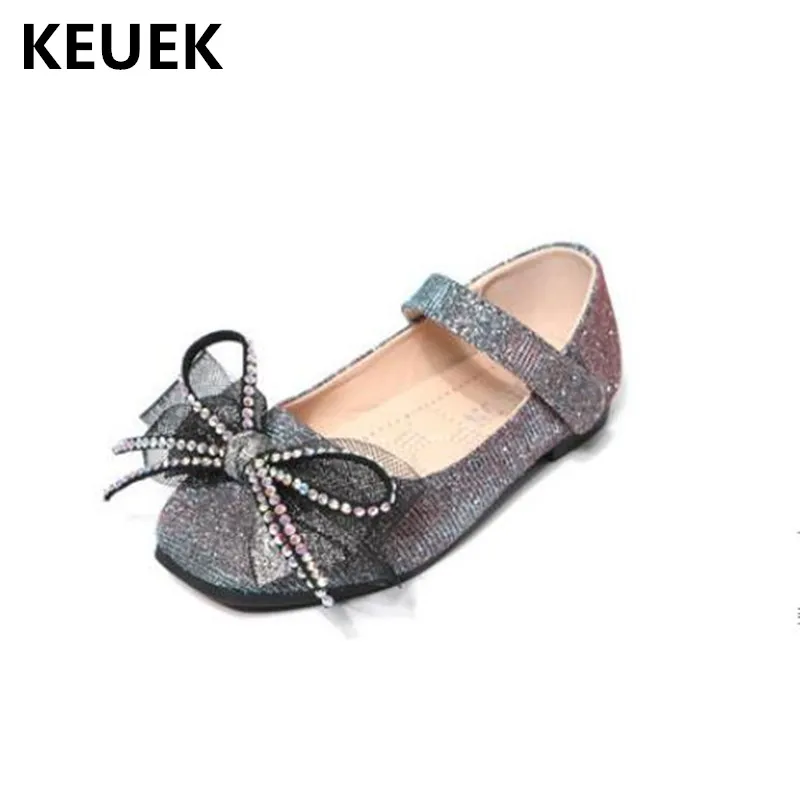 

New Children Fashion Party Crystal shoes Girls Princess Performance Spring/Autumn Leather Shoes Kids Baby Toddler Shoes 018