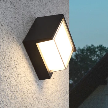 

LED Outdoor Wall Light Waterproof Balcony Exterior Wall Light Hotel Stair Corridor led Wall Lamp Nordic Modern Outdoor Sconce