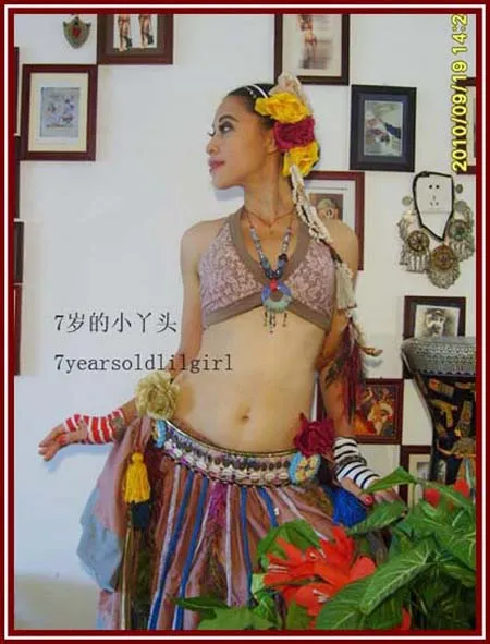 

Lace Tribal Belly Dance Bra Top Halter Neck Gothic Gypsy Bohemian DJ18
