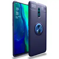 30pcs/lot Case For OPPO Reno 10X Zoom Frosted Rotary Buckle Ring Stand Rubber Cover For OPPO Reno Reno Z