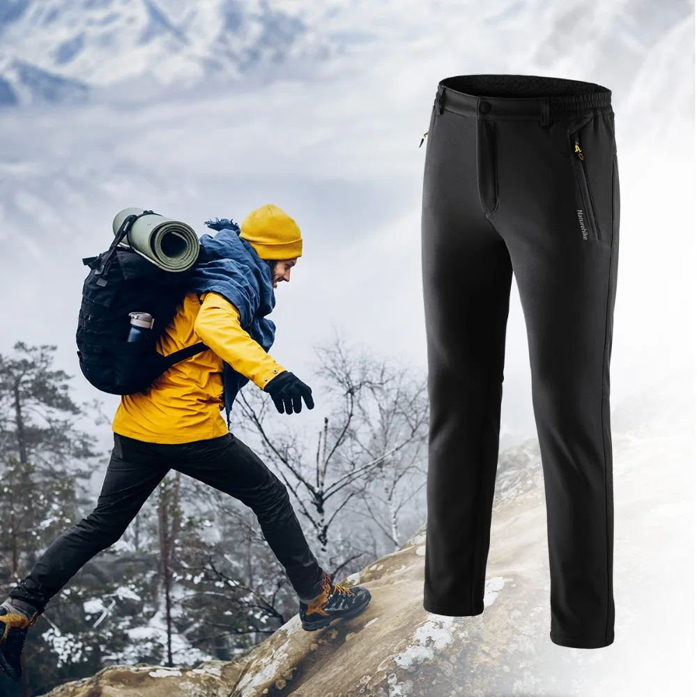 Naturehike في الشتاء سراويل للتسلق لينة قذيفة يندبروف ماء الرحلات السراويل الرجال النساء التخييم التزلج