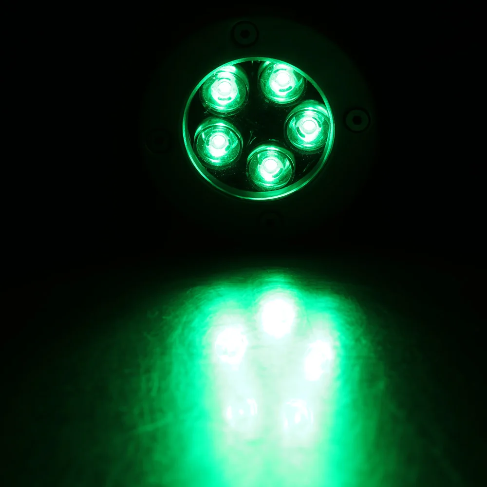 5 Вт светодиодный подземный вкапываемый дворовый светильник Точечный ландшафтный свет водонепроницаемый RGB AC 85-265V для наружного сада дорожка пола