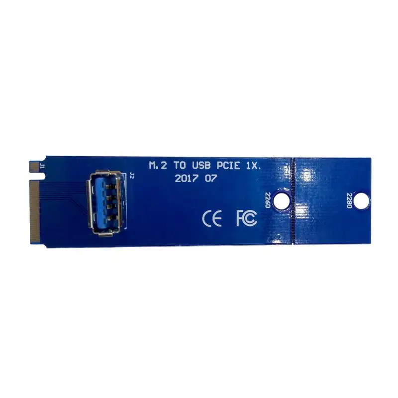 M.2 NGFF to USB3.0 PCI-E X16 Slot Transfer Card Mining Riser Card VGA Extension Line for Bitcoin Miner M2 Riser Card