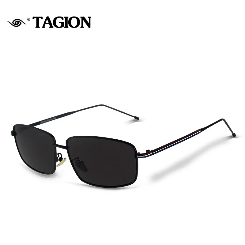 

2019 TAGION Rectangle Alloy Frame Sunglasses For Men Women Retro Glasses Adults Fashion Lenses Vintage Frames 2745 Photochromic