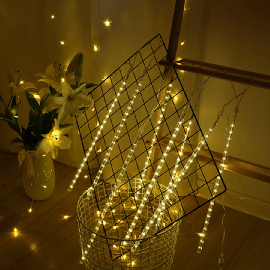 Coversage Navidad люсис привело Decoracion СИД метеор сад Фея гирлянда на Рождественское