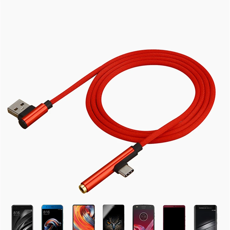 

ZZXKEIT USB Cable Type C To 3.5mm Phone Headset Charging Listening Song Two In One Jack Adapter for Samsung S9 Xiaomi 6 Huawei