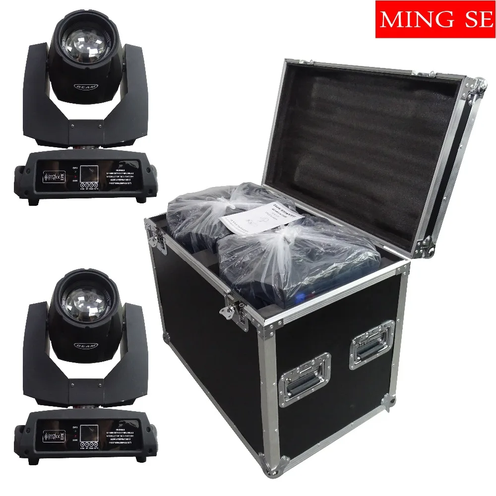 2pcs/lots 230w 7r Beam Light with flight case DMX512 control Moving