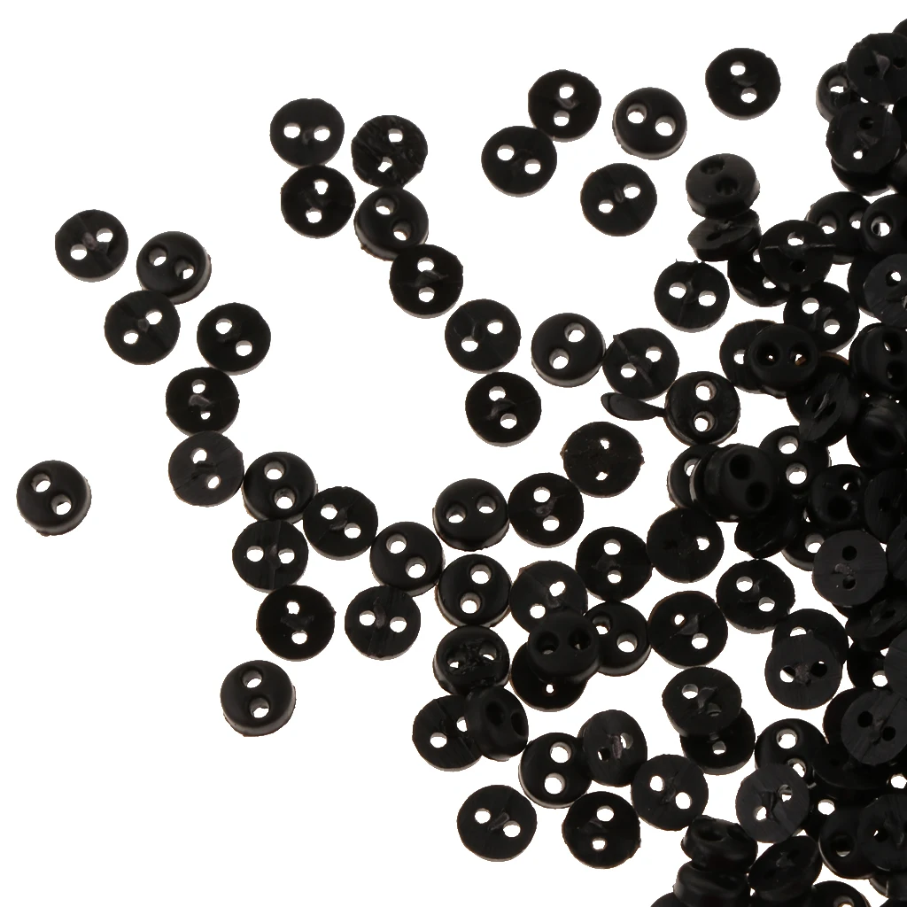 300 Pieces Very Small Mini Tiny Micro Figures Doll DIY Clothing Sewing Buttons 4mm Red for Scrapbooking/ Embellishment
