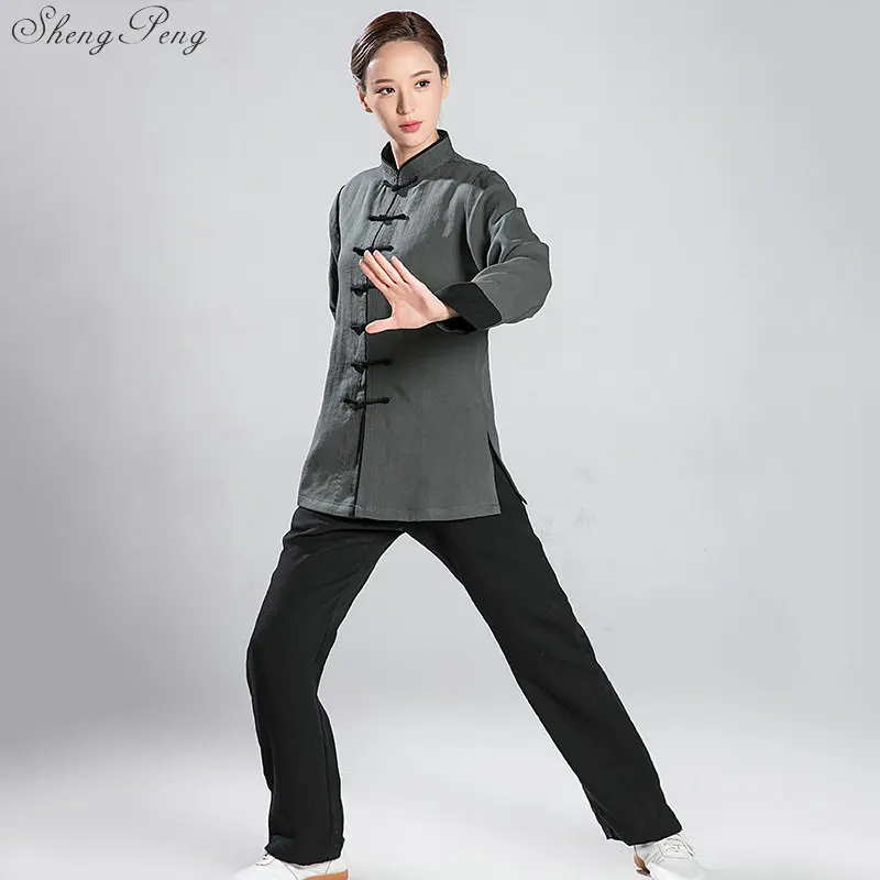 Униформа Тай-Чи, одежда Тай-Чи, униформа кунг-фу, Одежда Кунг-фу для женщин и мужчин Q092