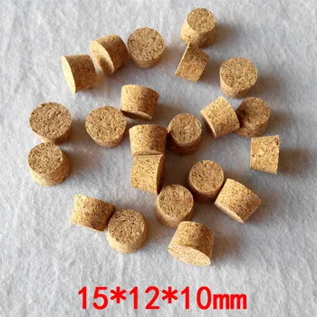 

15*12*10mm Glass Test Tube Stoppers Small Glass Bottle Soft Winne Stopper Corks Free Shipping 100pcs