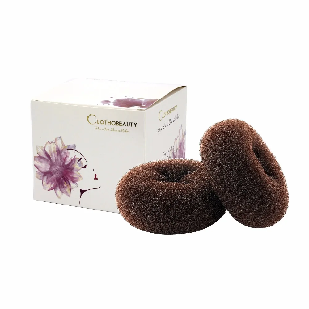 Clothobeauty 2 Pcs Extra Large Size Hair Bun Donut Maker Women
