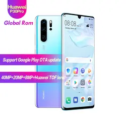 HUAWEI P30 Pro с глобальной прошивкой, 8 ГБ, 512 ГБ, полноэкранный мобильный телефон, NFC, смартфон, Восьмиядерный, Android Bar, FHD + Kirin 980, 5 камер