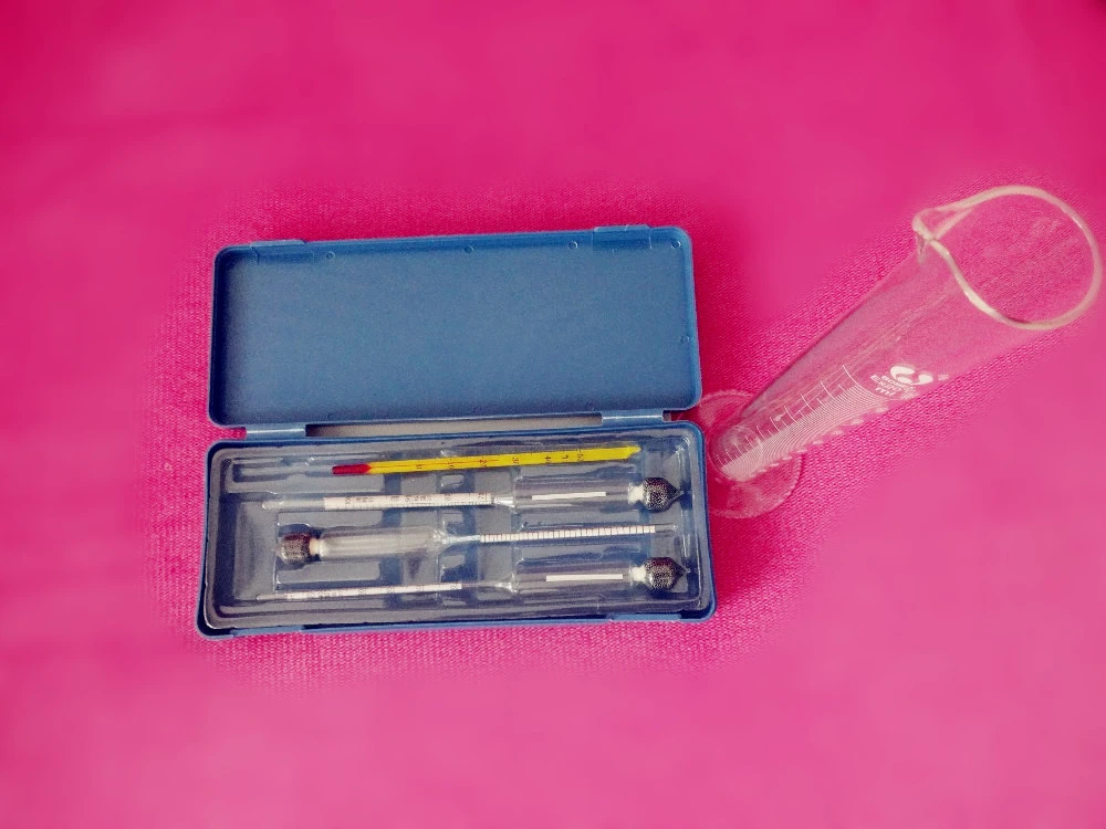 Freeshipping Alcohol Meter Hydrometer Thermograph Usedto Test Alcohol