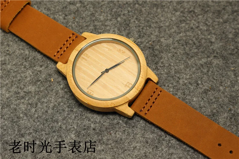 Hotime F13 Для мужчин бренд Дизайн роскошный деревянный бамбука Часы с натуральной кожи кварцевые наручные Часы для wo Для мужчин как подарок
