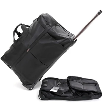

New Large Capacity Trolley Travel Bag Suitcase on Wheels Valise Bagages Roulettes Hand Trolley Unisex Folding Big Bag Duffel Bag