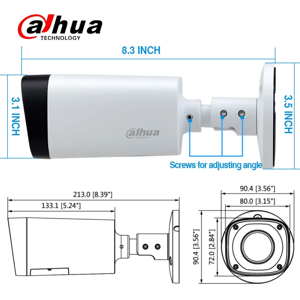 Dahua IPC HFW4431R Z 4MP Ночная камера 80m IR 2 7 ~ 12mm VF объектив с автофокусом цилиндрическая IP