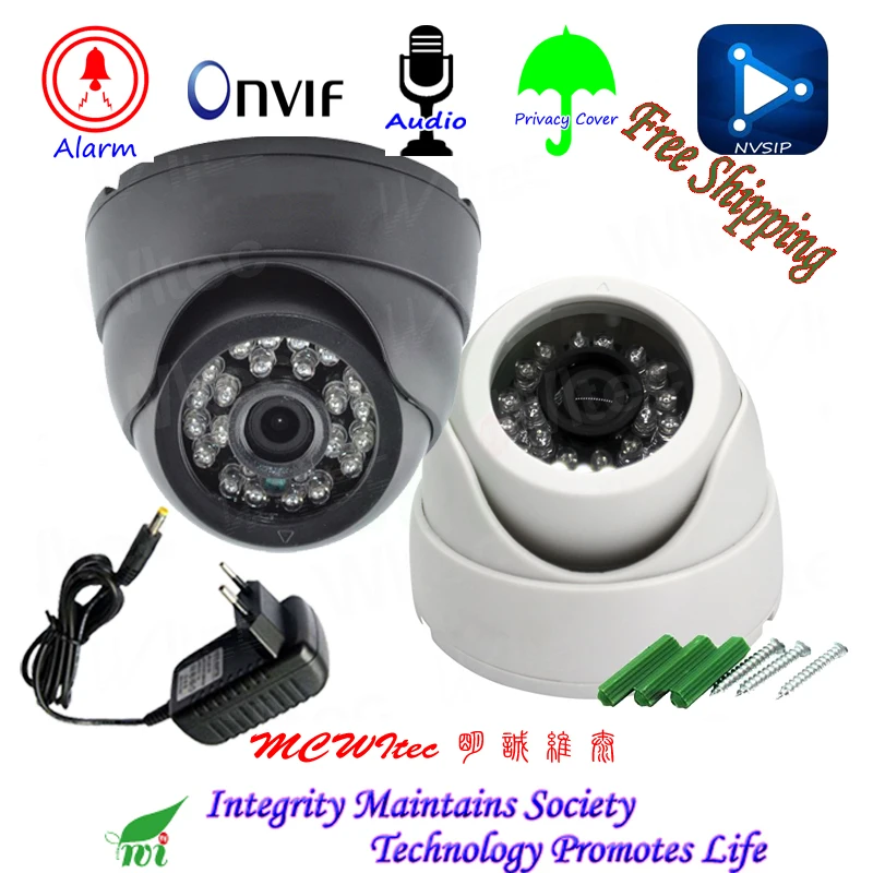 

Audio HD 1080P Shell Indoor IP Camera Security ONVIF IR Cut Night View IP Cam Motion Alarm RTSP Privacy Cover Dome CCTV Network