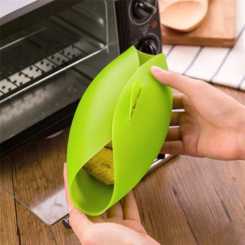 

Flexible Silicone Steamer for Microwave Oven Baking Bowl for Fish Meat Heat-resistant Egg Poacher Food Salad Container
