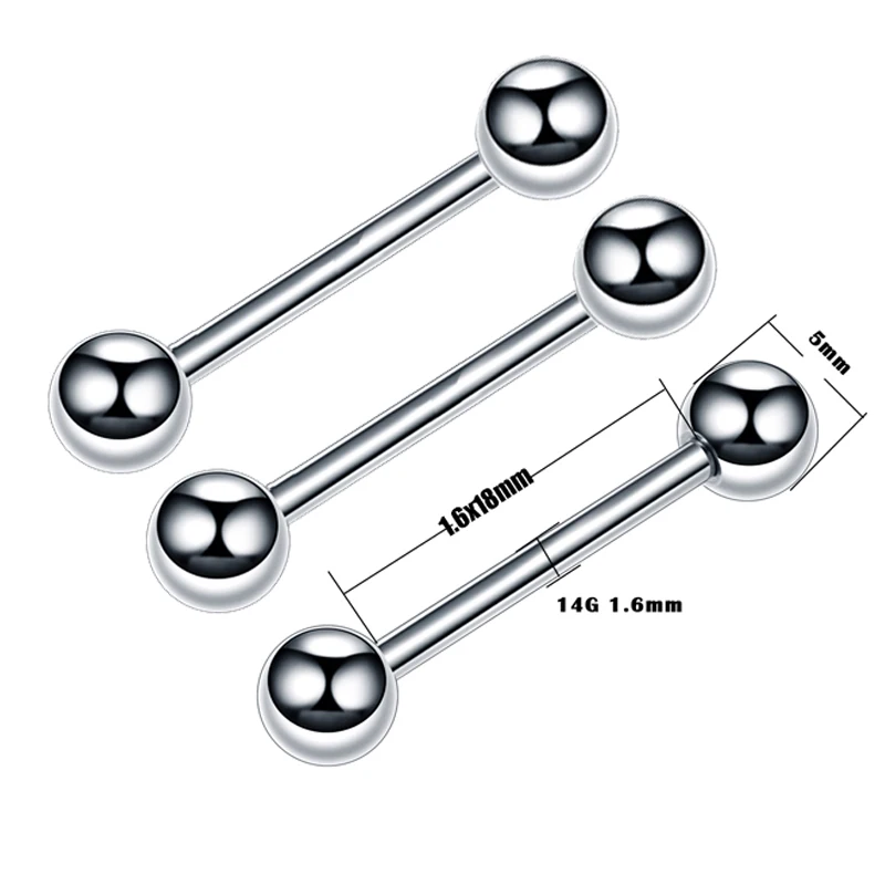 Body Jewellery 16g 14g 1 2 1 Steel Curved Barbell Nipple Ring Tongue Snake Eyes Piercing Jewellery Watches Vishawatch Com