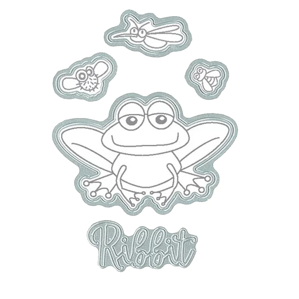 

Felix the Frog Cutting Dies Metal Christmas Dies Stencils for DIY Scrapbooking Album Stamp Paper Card Embossing 2019