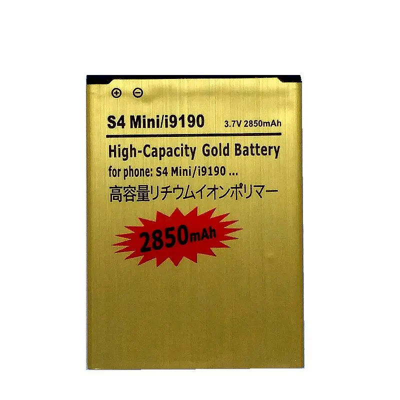 

Replacment High Capacity Phone Battery for Samsung Galaxy S4 Mini i9190 I9198 I9192 i9195 B500AE Accumulator Bateria