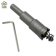 Metalworking 20mm Tungsten Carbide Carbide Tip Drill Bit TCT Hole Saw Set for Stainless Steel Metal Alloy Drilling Accessories