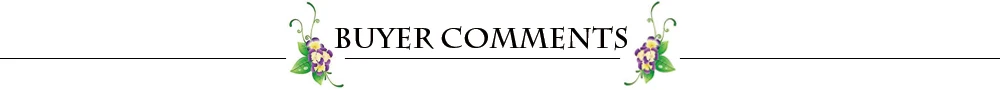 BUYER COMMENTS1