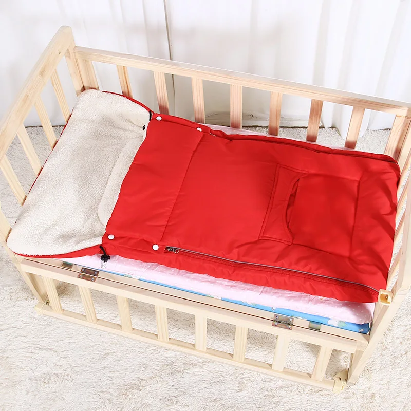 Спальный мешок для новорожденных, спальный мешок для коляски, зимний спальный мешок для младенцев, спальный мешок для кроватки, детское одеяло, SD04 - Цвет: Red