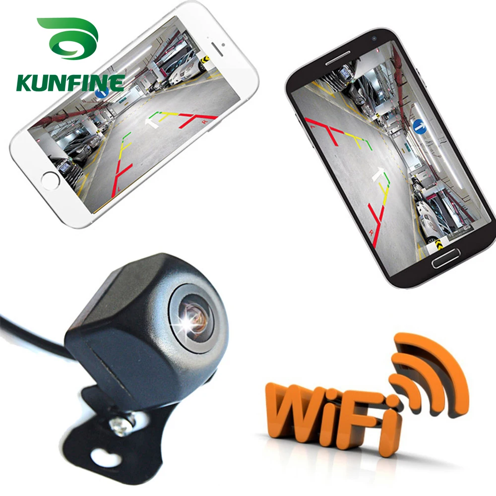 KUNFINE WIFI Reversing Camera Dash Cam Star Night Vision Car Rear View Camera Mini Body Water-proof Tachograph for iPhone and Android (1)