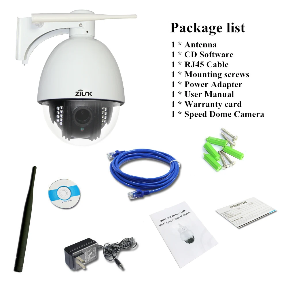 ZILNK DH46H 5xZOOM PTZ IP CAMERA OUTDOOR WATERPROOF DETAILS white (2)