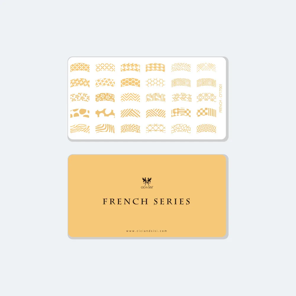 

CICI&SISI France Manicure Style Nail Art Stamping Plates Stamping Stamp Template 01-04