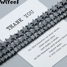 Матовые геометрические гематитовые бусины WLYeeS пентаграмма из